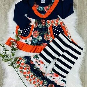 Boutique Ruffle Belle Bottoms Outfit 2 Piece Set Boho